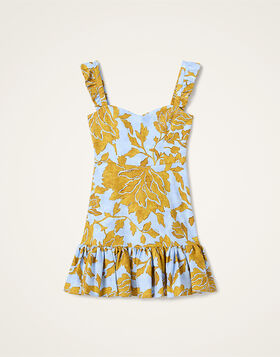 Mini Gingerbread Dress La DoubleJ: Tangle Light Blue DRE1181COT005