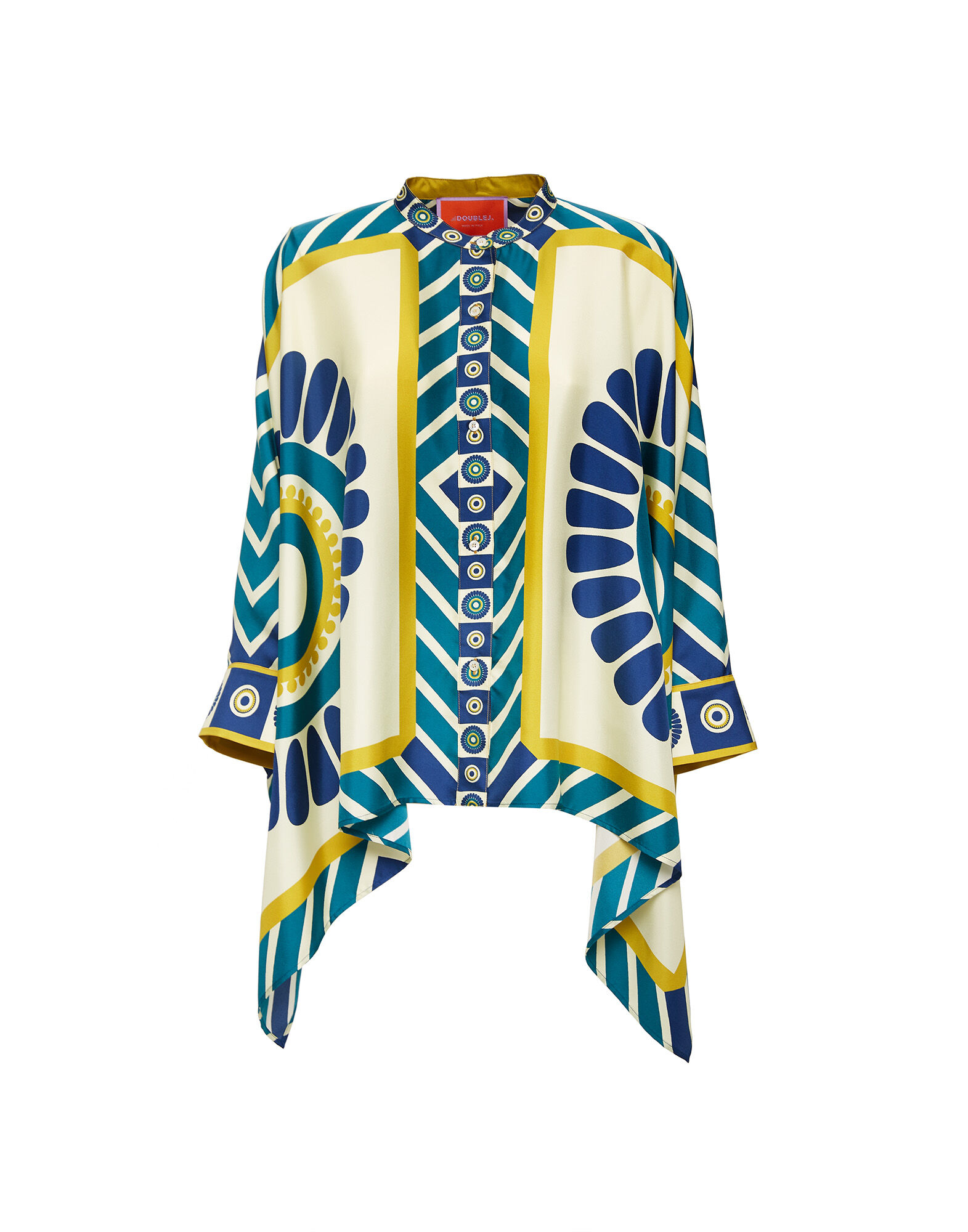 Foulard Shirt La DoubleJ: White Solar Placée SHI0167LAC008