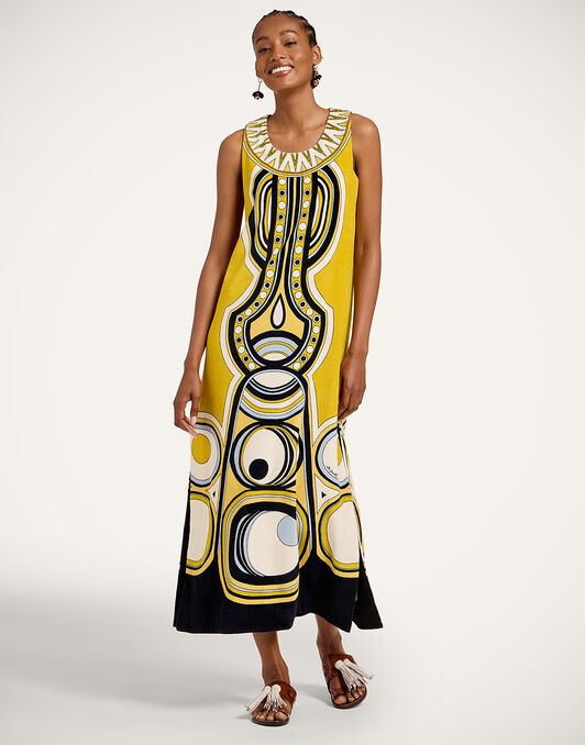Totem Dress La DoubleJ: Sanctuary Placée Gold Totem Dress La DoubleJ: Sanctuary Placée Gold DRE1082JER084