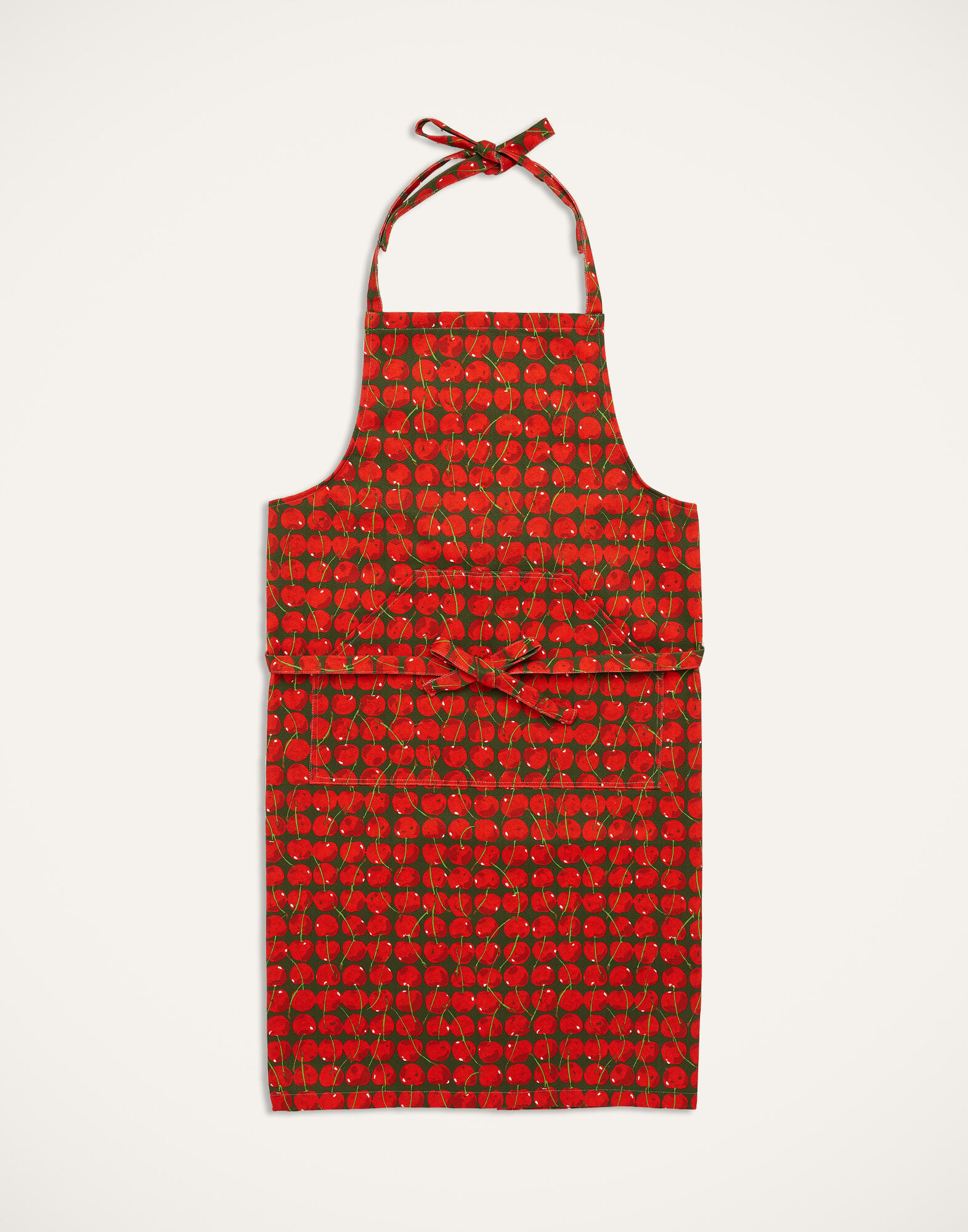 Apron La DoubleJ: Cherries Verde APR0001COT018