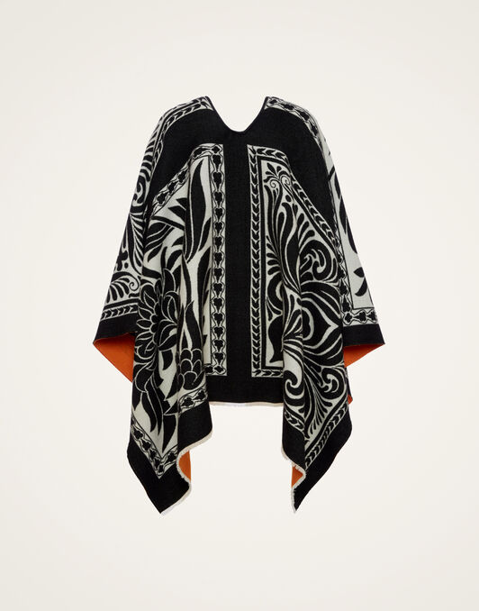 Poncho La DoubleJ: Mix Tiles Black Poncho La DoubleJ: Mix Tiles Black SCA0048WOL015