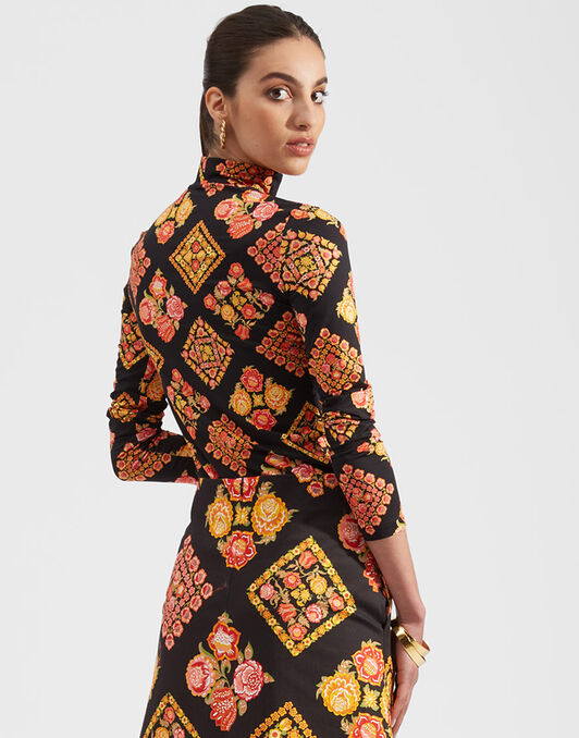 Turtleneck La DoubleJ: Cowgirl Nero SHI0030JER005