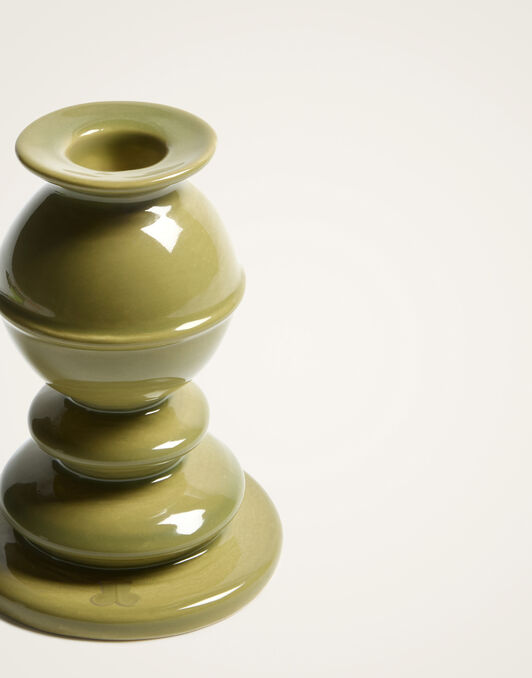 Mini Space Pillar Candle La DoubleJ: Bicolor Pistachio Mini Space Pillar Candle La DoubleJ: Bicolor Pistachio OTC0011CEW001