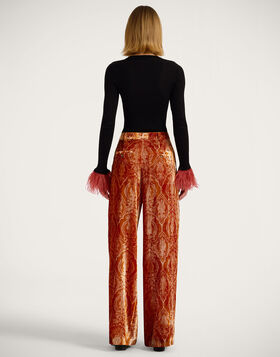 Loose Pants La DoubleJ: Banquet Orange TRO0135DEV003