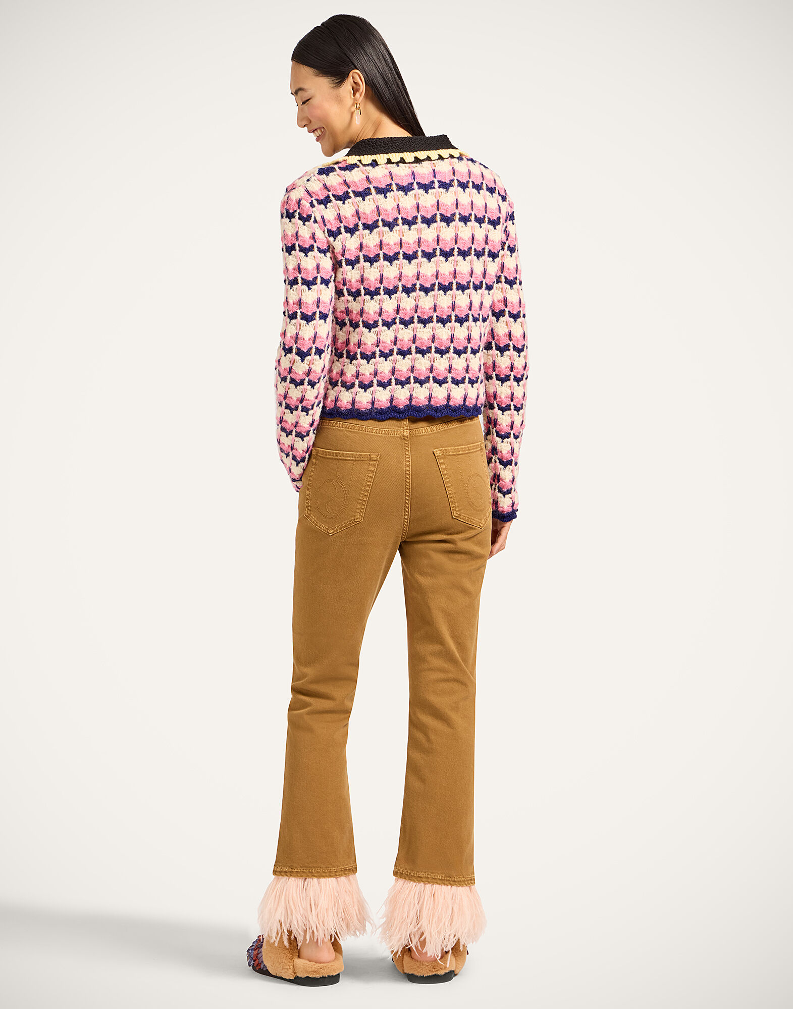 Fancy Crop Jeans La DoubleJ: Khaki Fancy Crop Jeans La DoubleJ: Khaki TRO0097DEN008