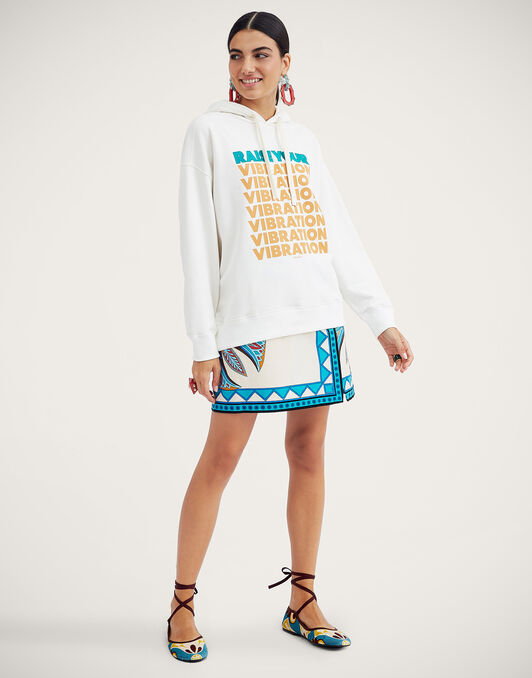 Discman Hoodie La DoubleJ: Off White Discman Hoodie La DoubleJ: Off White SWE0017JER033