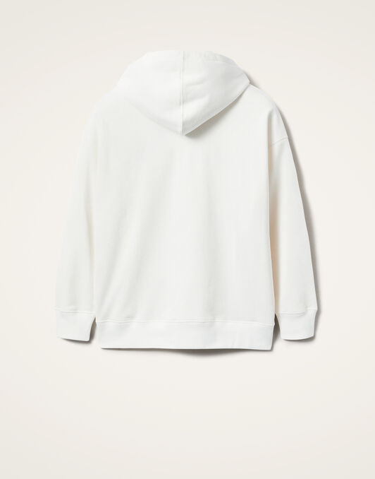 Discman Hoodie La DoubleJ: Off White Discman Hoodie La DoubleJ: Off White SWE0017JER033