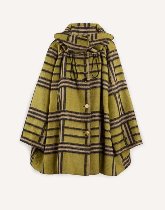 New Town Cape La DoubleJ: Kells Check Green New Town Cape La DoubleJ: Kells Check Green JAC0215WOL038
