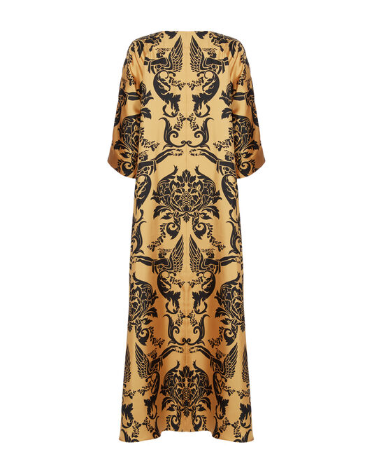 Muumuu Dress Round Neck La DoubleJ: Cherubs Gold DRE0370SIL001