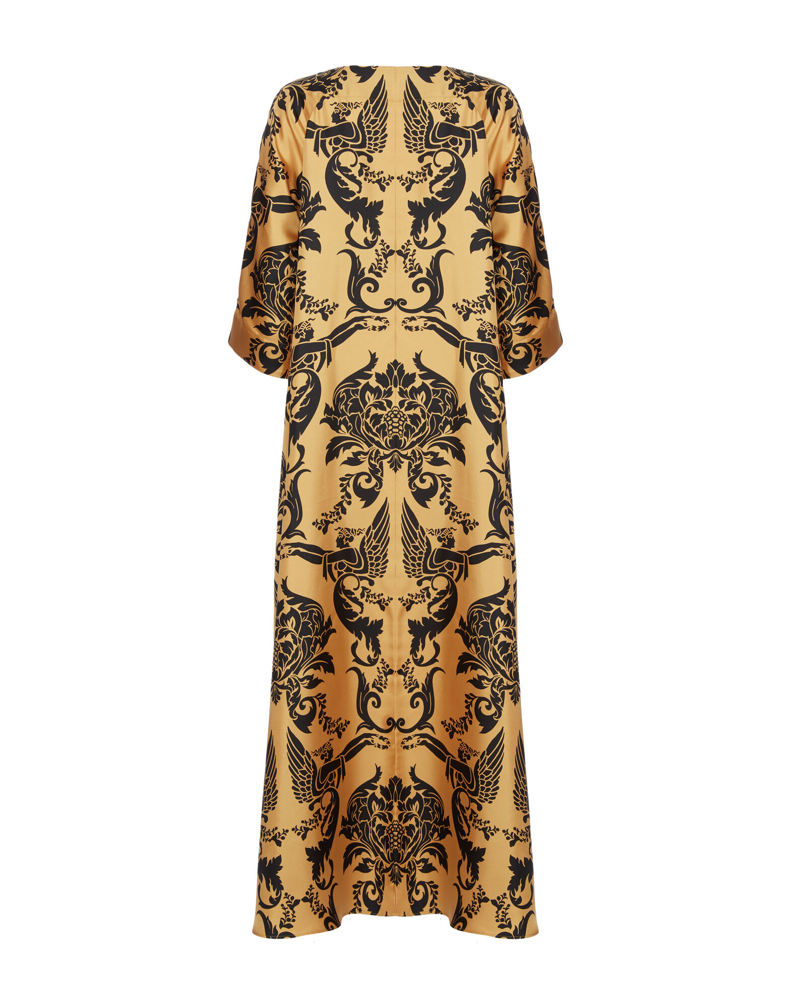 Muumuu Dress Round Neck La DoubleJ: Cherubs Gold DRE0370SIL001