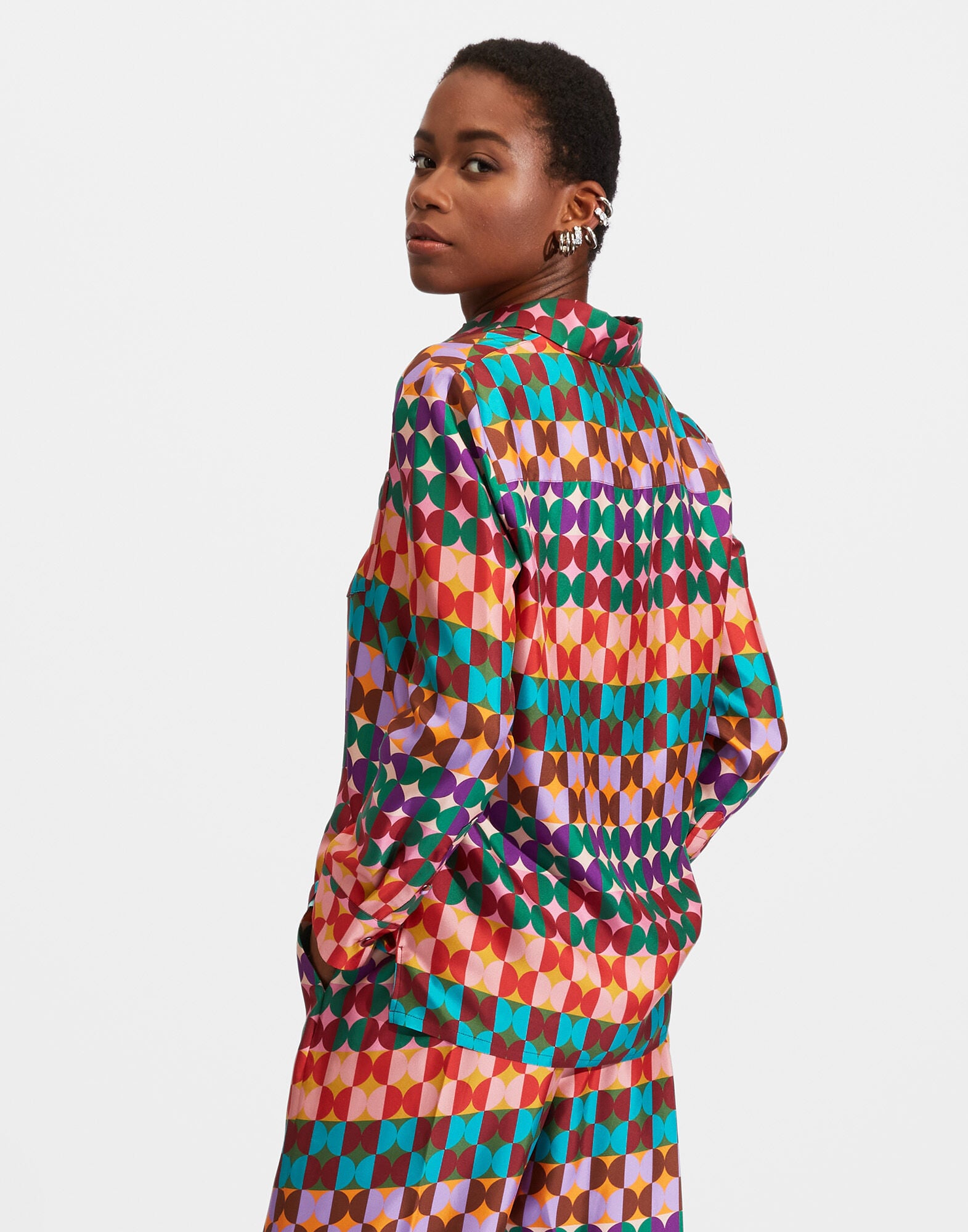 Boy Shirt La DoubleJ: Mezzaluna Rainbow SHI0040SIL006