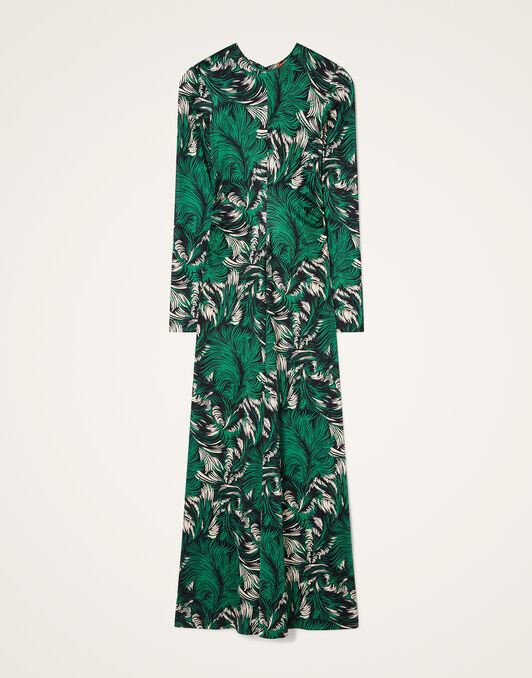 Long Sleeves Angelica Dress La DoubleJ: Quill Green Long Sleeves Angelica Dress La DoubleJ: Quill Green DRE1122JER082