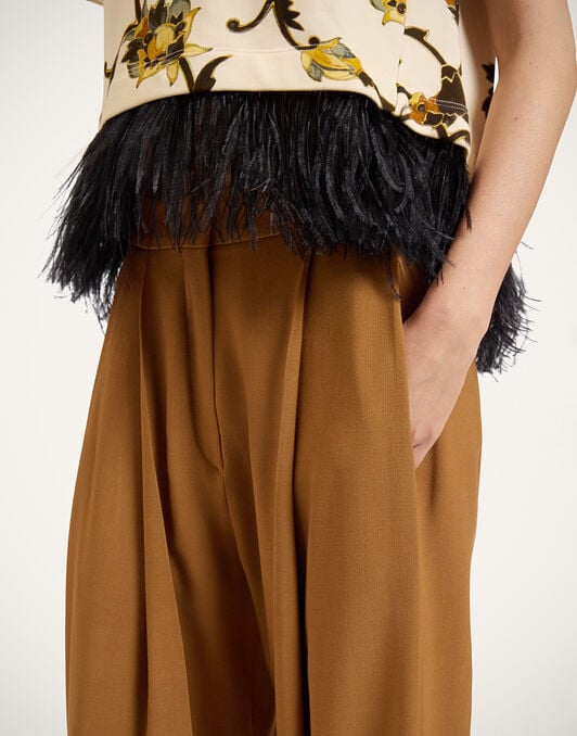 Pleated Pants La DoubleJ: Solid Tobacco Pleated Pants La DoubleJ: Solid Tobacco TRO0214VIS035
