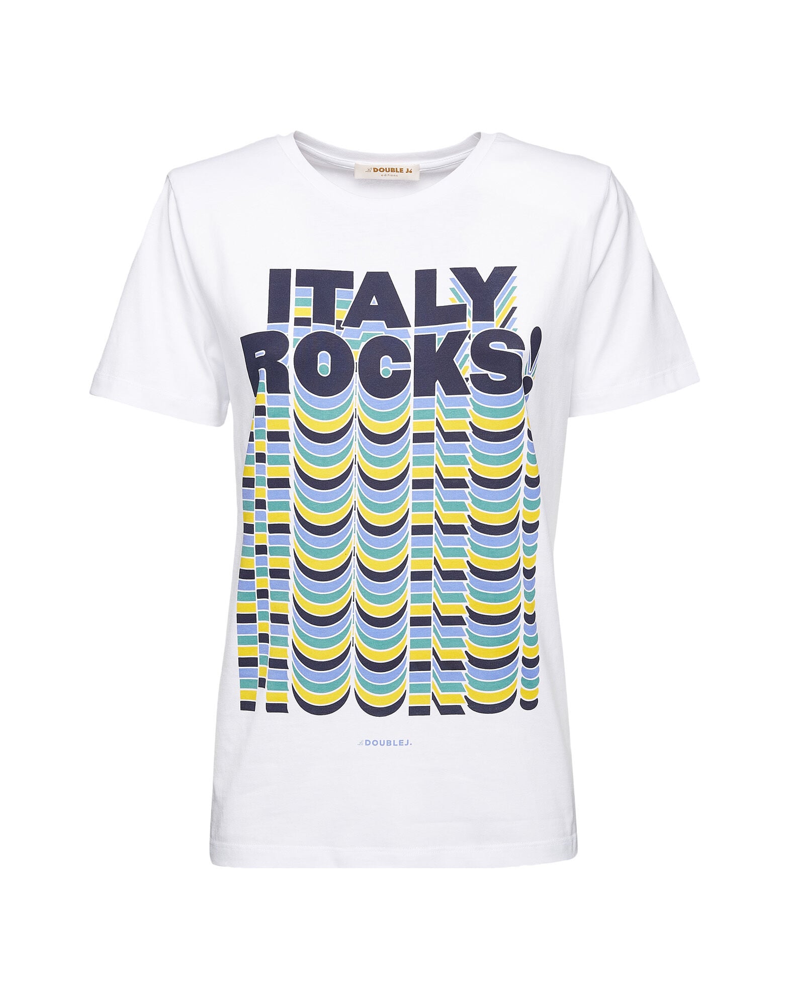 Slogan T-shirt La DoubleJ: Italy Rocks Slogan T-shirt LaDoubleJ: Italy Rocks SHI0031JER010