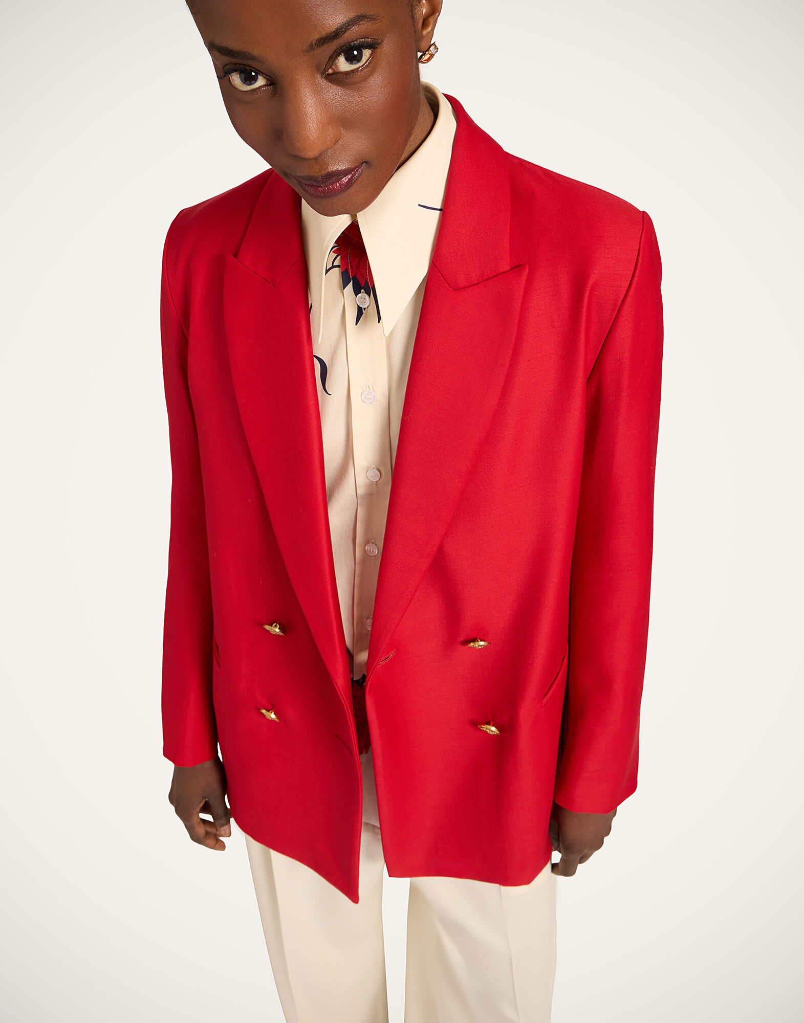 Jagger Jacket La DoubleJ: Solid Red Jagger Jacket La DoubleJ: Solid Red JAC0148WOL035