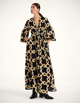 Long Camerino Dress La DoubleJ: Tackle Black DRE0720CRE002