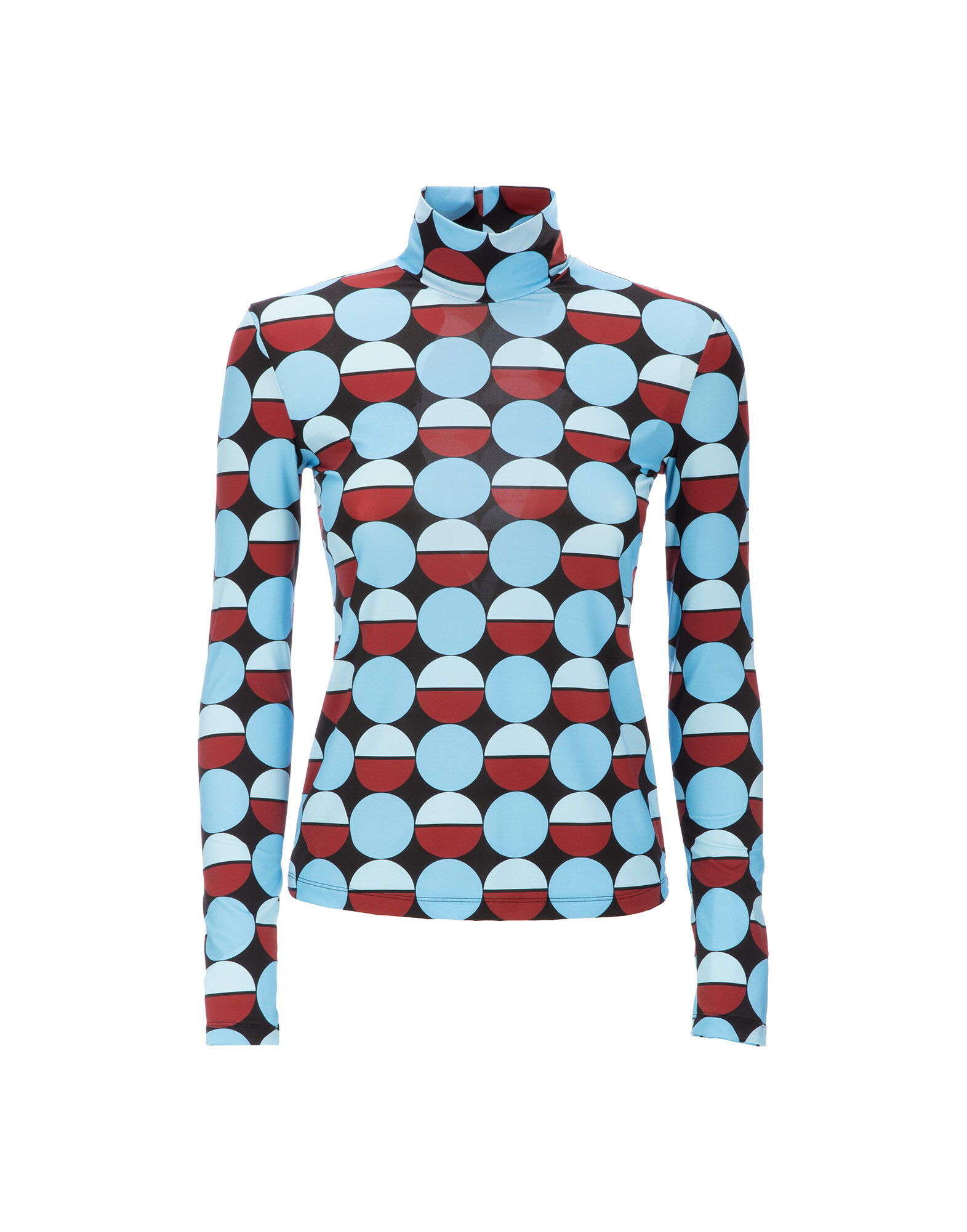 Turtleneck La DoubleJ: Sfere Azzurro Turtleneck La DoubleJ: Sfere Azzurro SHI0030JER005