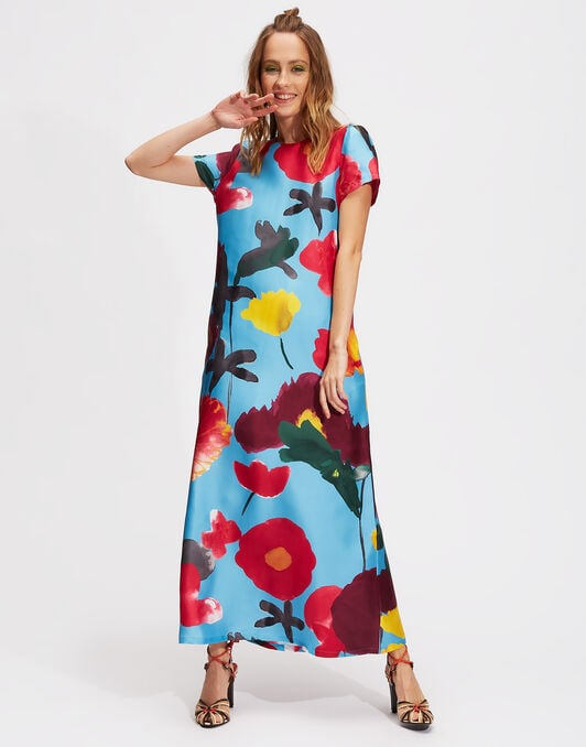 Swing Dress La DoubleJ: Prom Azzurro Swing Dress LaDoubleJ: Prom Azzurro DRE0001SIL001