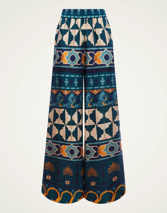 Palazzo Pants La DoubleJ: Casareale Placèe Emerald TRO0026SIL006