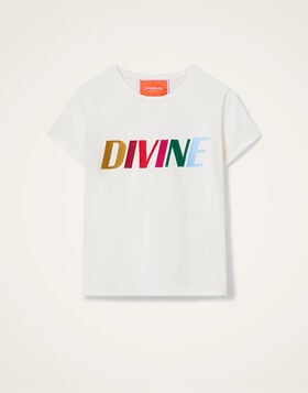 High Tee Shirt La DoubleJ: Divine White TSH0071JER032