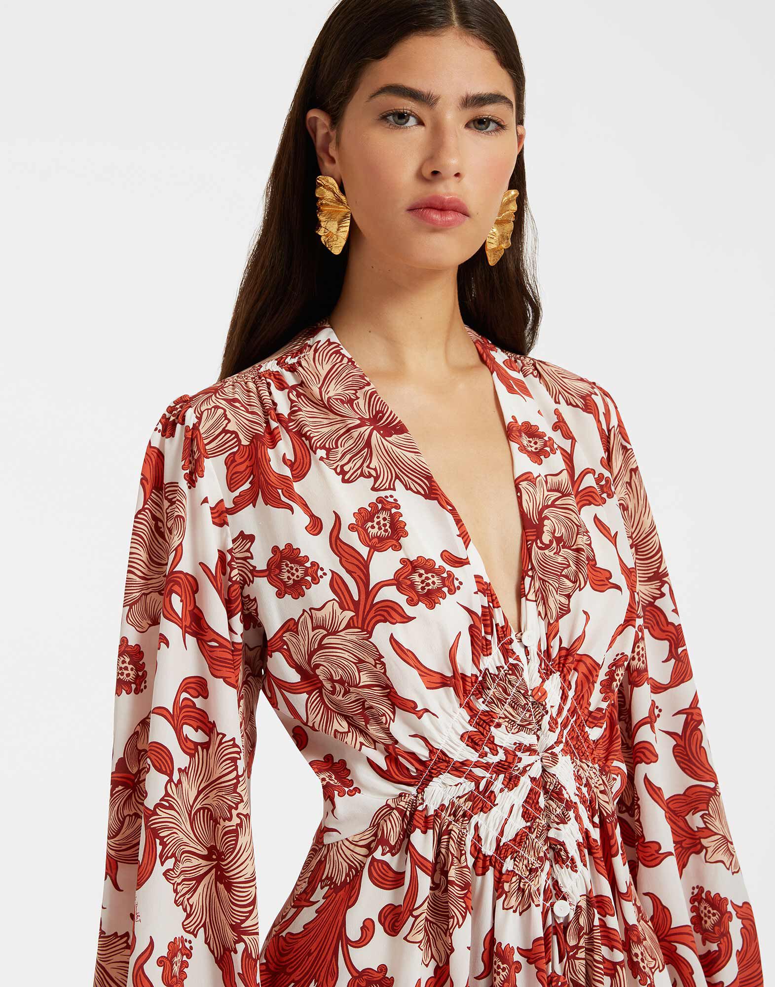 Long Camerino Dress La DoubleJ: Reef White Long Camerino Dress La DoubleJ: Reef White DRE0720CRE002