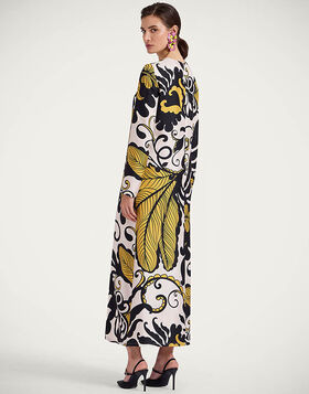 Long Sleeve Swing Dress La DoubleJ: Marea Black & White DRE0184SIL001