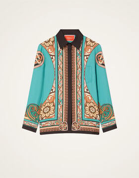 Boy Shirt La DoubleJ: Kells Placée Blue Petrol SHI0040SIL026
