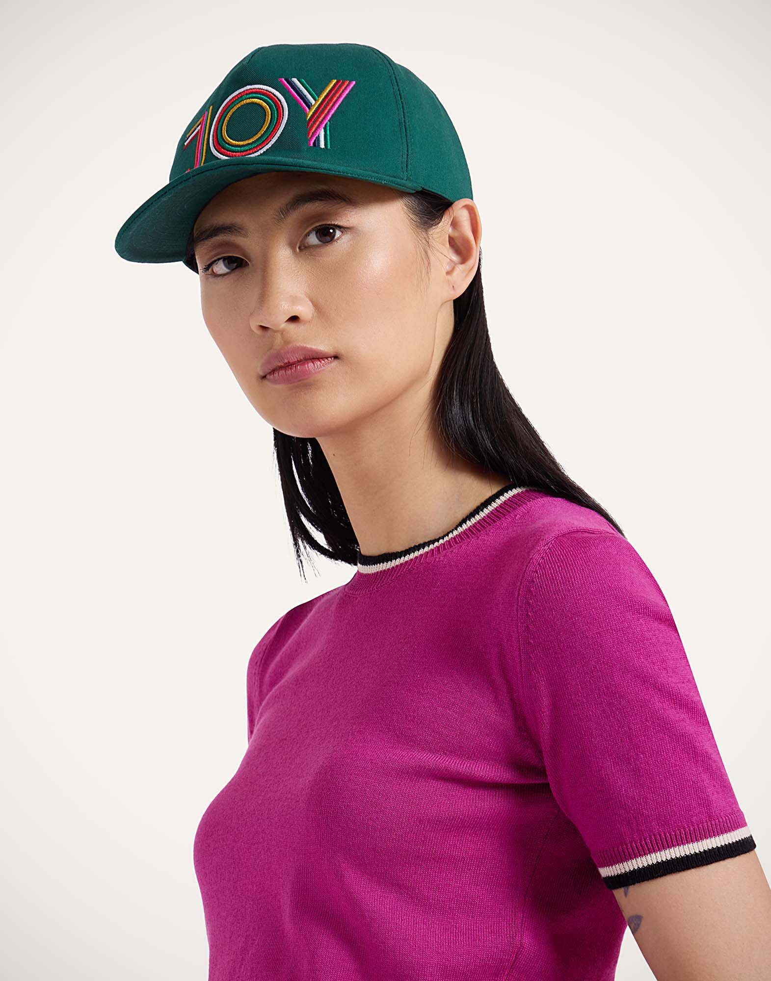 Milano Cap La DoubleJ: Joy Dark Green Milano Cap La DoubleJ: Joy Dark Green HAT0033COT026