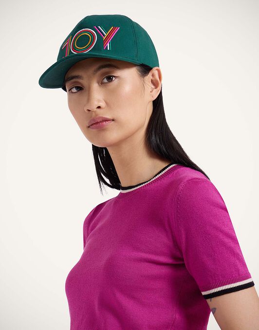 Milano Cap La DoubleJ: Joy Dark Green Milano Cap La DoubleJ: Joy Dark Green HAT0033COT026