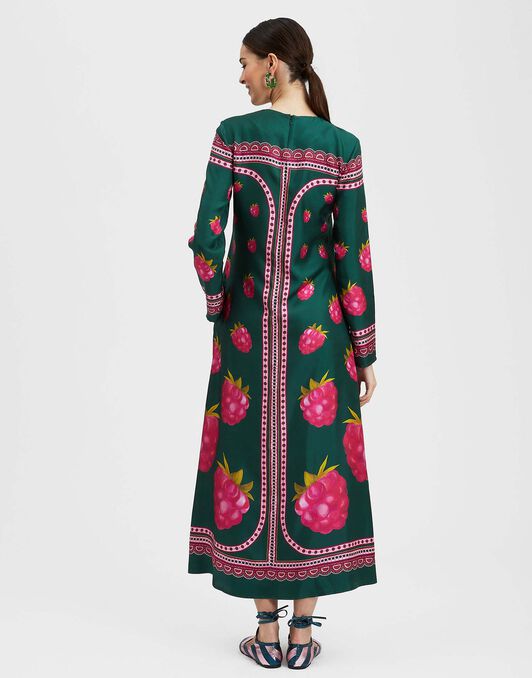 Long Sleeve Swing Dress La DoubleJ: Lampone Placée Emerald Long Sleeve Swing Dress La DoubleJ: Lampone Placée Emerald DRE0231SIL006