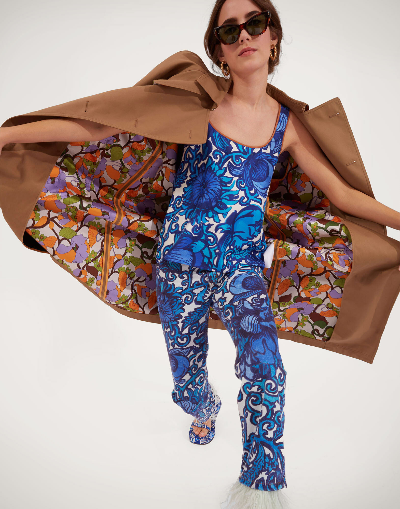 Fancy Crop Jeans (With Feathers) La DoubleJ: Anemone TRO0108DEN001