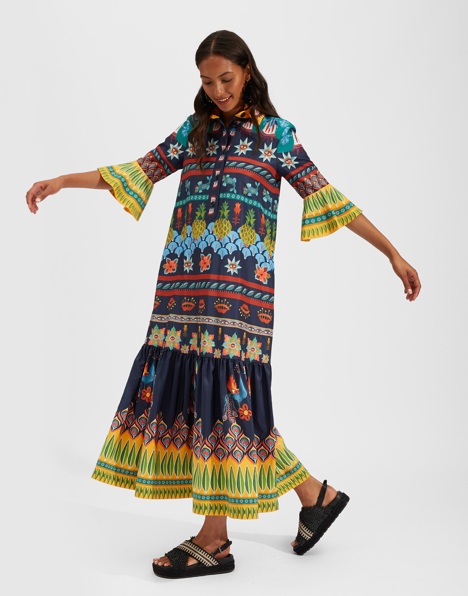 Artemis Dress La DoubleJ: Patchwork Occhi Placée DRE0201FAI002