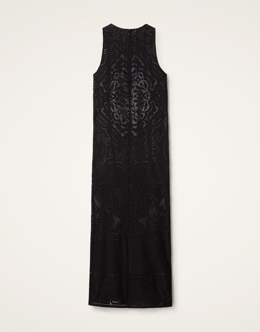 Lacey Racer Dress La DoubleJ: Solid Black DRE0802EMB064
