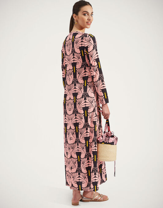 Long Sleeve Swing Dress La DoubleJ: Ali Rosa Long Sleeve Swing Dress La DoubleJ: Ali Rosa DRE0184VIS001
