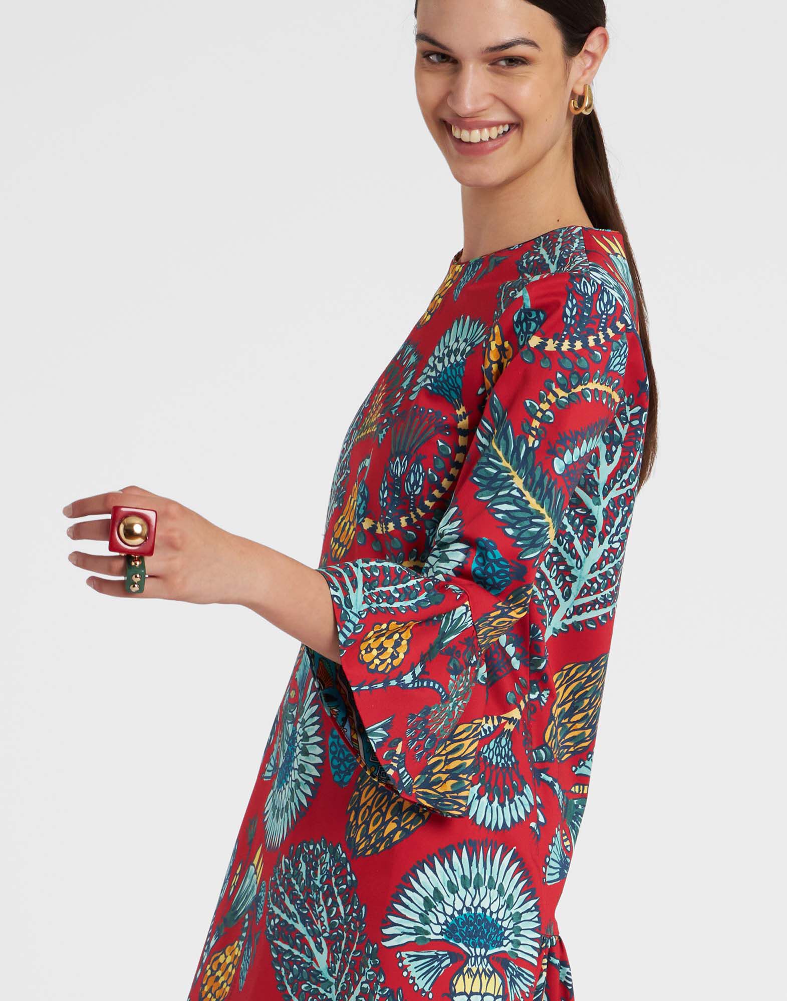 24/7 Dress La DoubleJ: Sicomore Red 24/7 Dress La DoubleJ: Sicomore Red DRE0050COT006