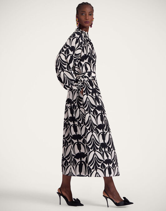 Cerere Shirt Dress La DoubleJ: Papyrus Black & White DRE0818CRE001