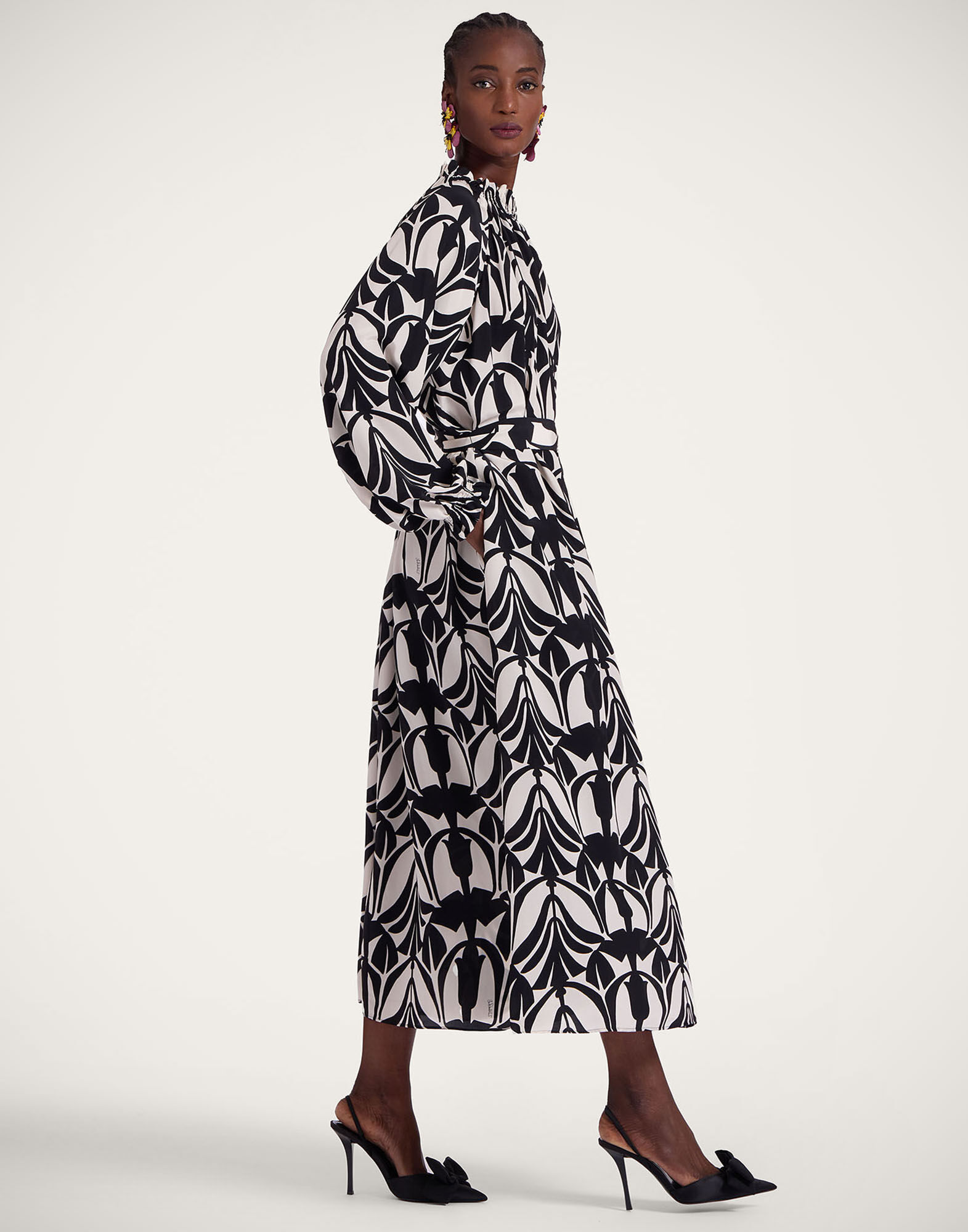 Cerere Shirt Dress La DoubleJ: Papyrus Black & White DRE0818CRE001
