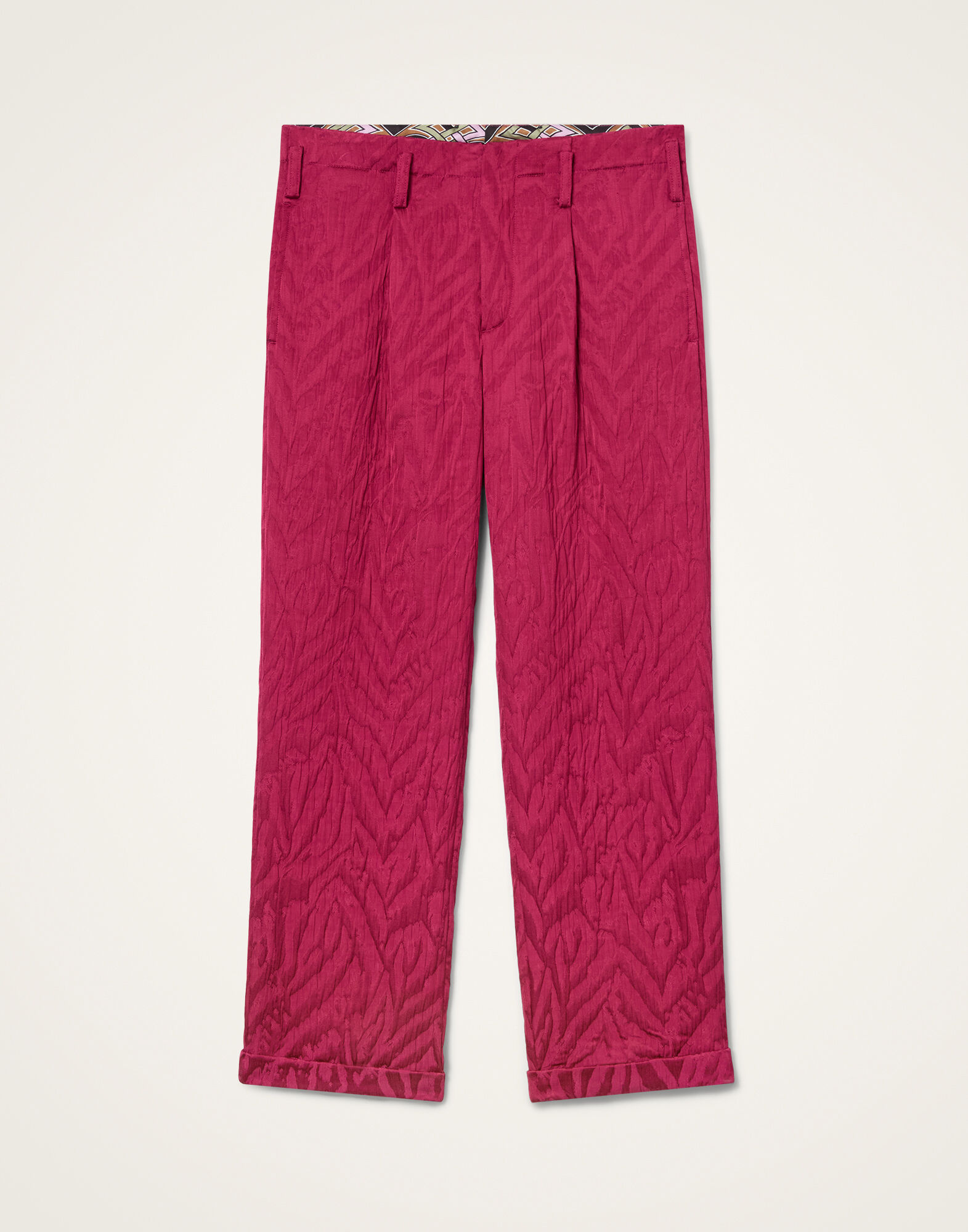 Sigaretta Pants La DoubleJ: Animalier Raspberry TRO0215JCQ118