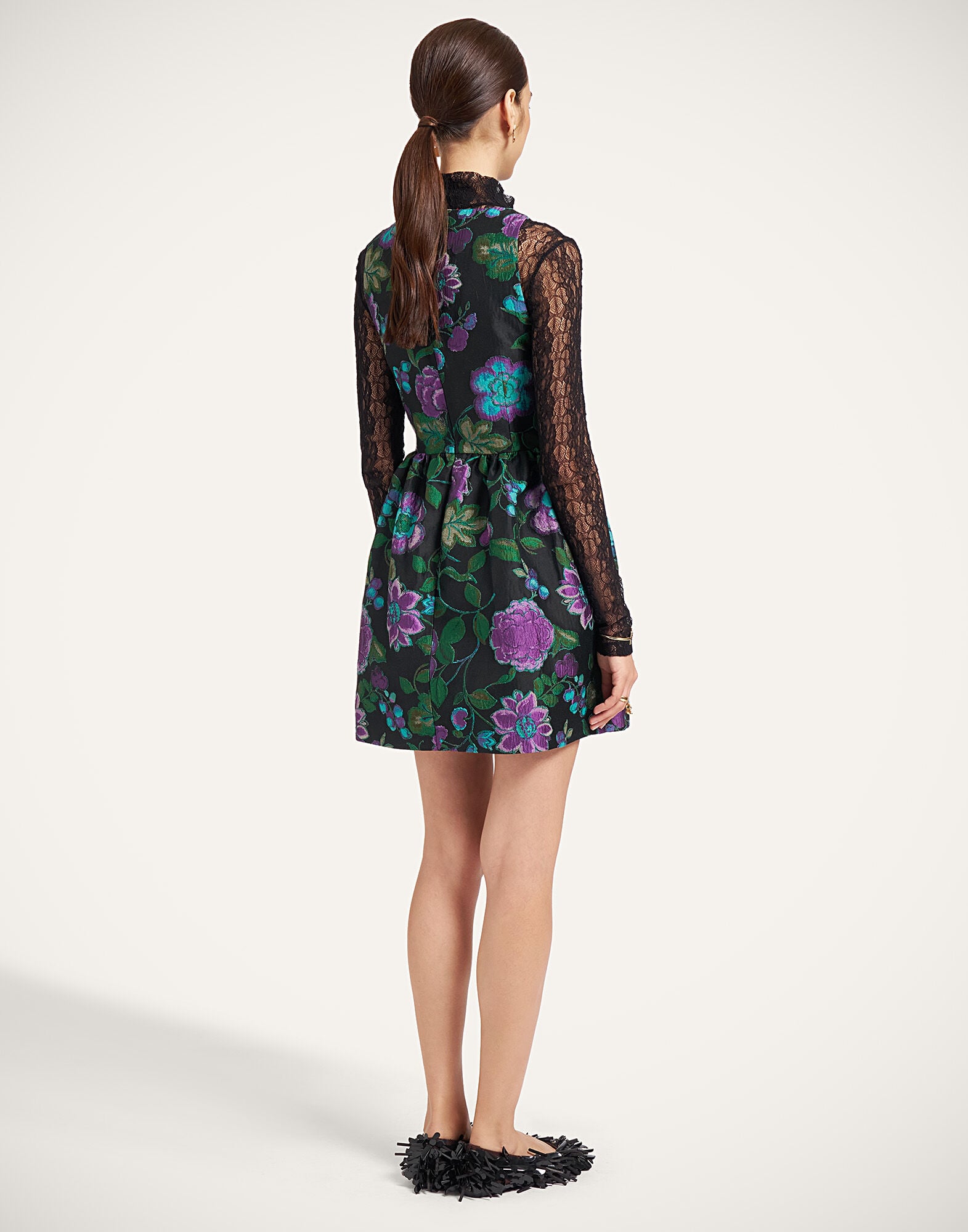 Mini Pirhouette Dress La DoubleJ: Botanical Black DRE0986JCQ144
