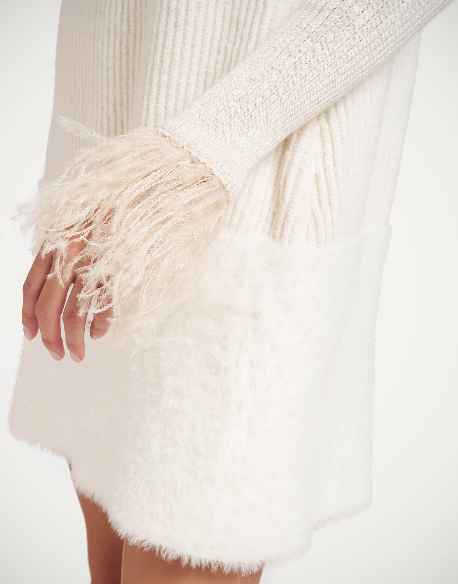 Frosty Cream Soda Tunic La DoubleJ: Solid Off White DRE1170KNI232