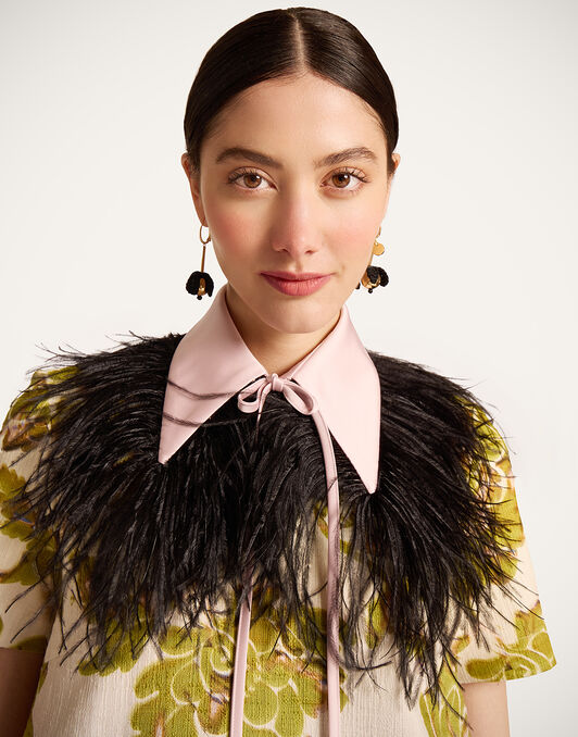 La Scala Collar La DoubleJ: Solid Black SCA0101SIL027