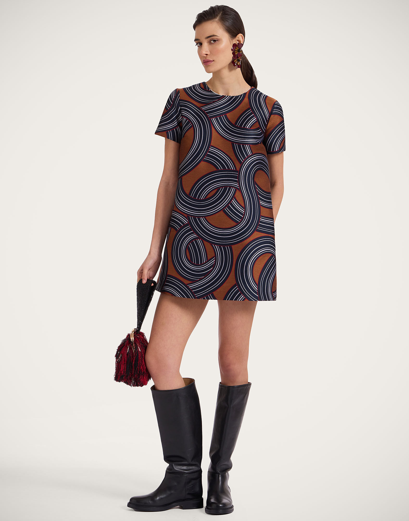 Mini Swing Dress La DoubleJ: Montecarlo Blue Mini Swing Dress La DoubleJ: Montecarlo Blue DRE0658JCQ129