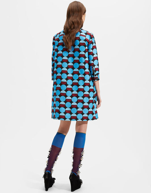 Short Artemis Dress LaDoubleJ: Sfere Azzurro DRE0180CAD001