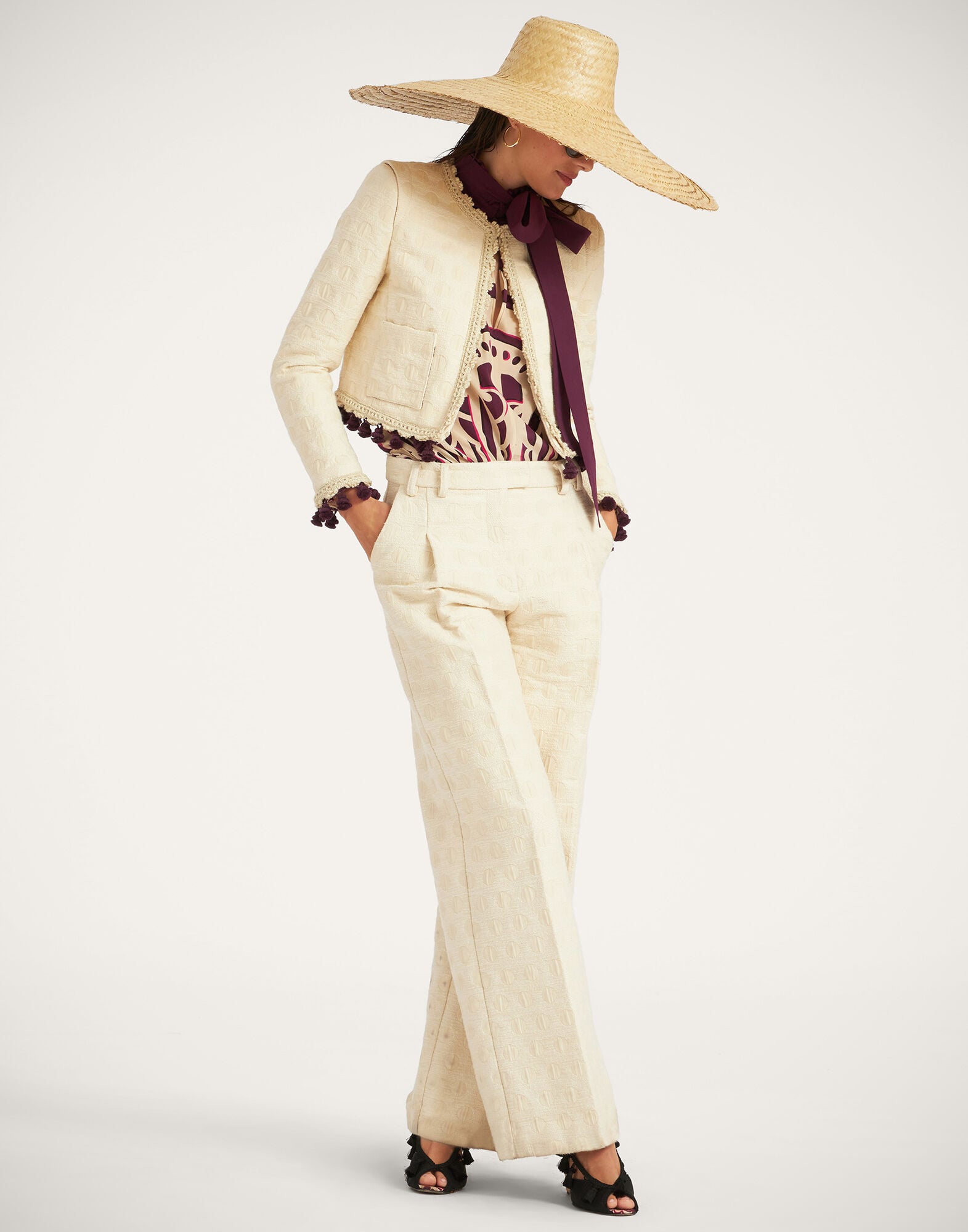 Loose Pants La DoubleJ: Creamy TRO0113JCQ076