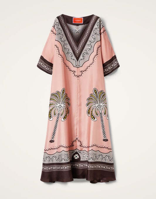 Muumuu Dress La DoubleJ: Mirage Placée Pink Muumuu Dress La DoubleJ: Mirage Placée Pink DRE0225SIL006