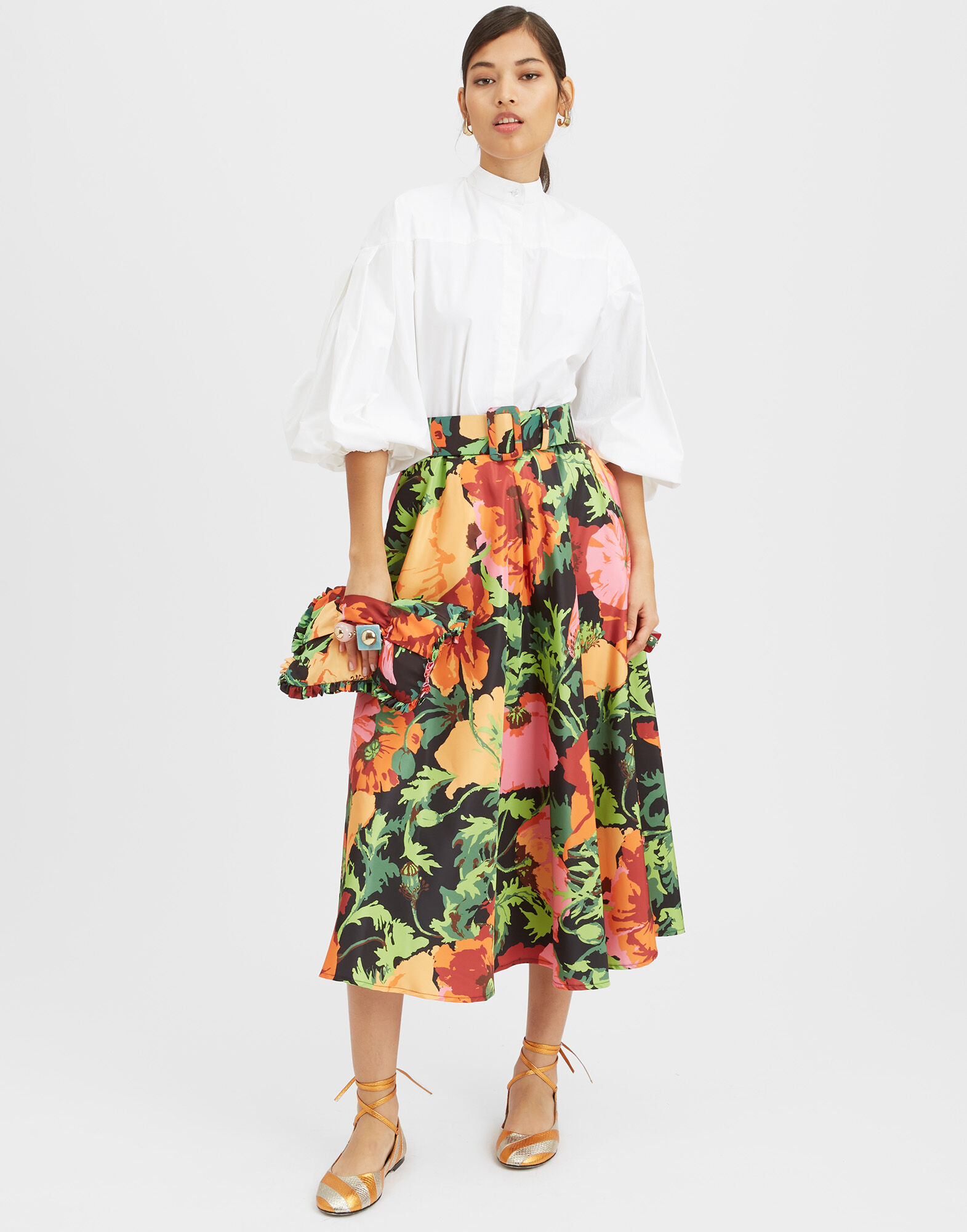 Drawstring Skirt La DoubleJ: Wonderland Black Drawstring Skirt La DoubleJ: Wonderland Black SKI0106SIL006
