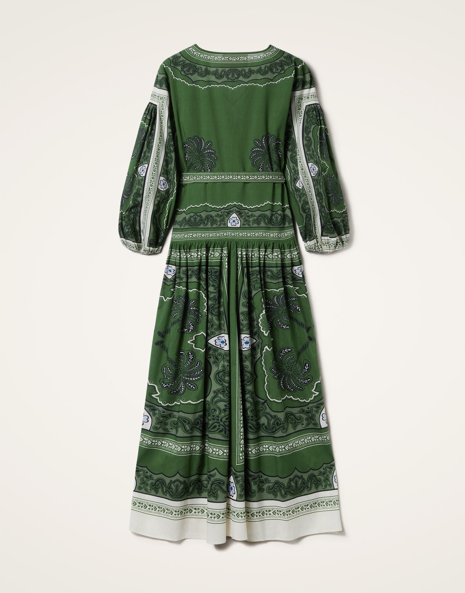 Viviana Dress La DoubleJ: Mirage Placée Green Viviana Dress La DoubleJ: Mirage Placée Green DRE0716COT056