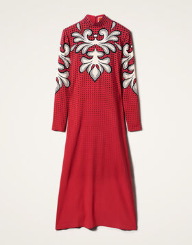 Halle Dress La DoubleJ: Herald Placée Red DRE0444VIS011