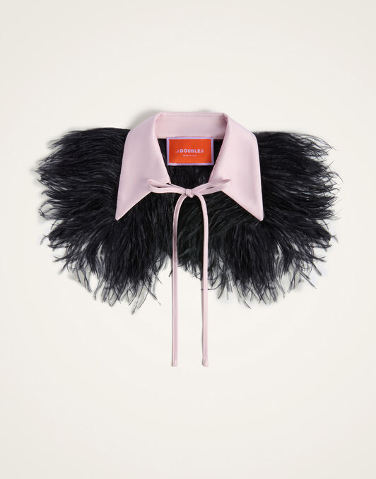 La Scala Collar La DoubleJ: Solid Black SCA0101SIL027