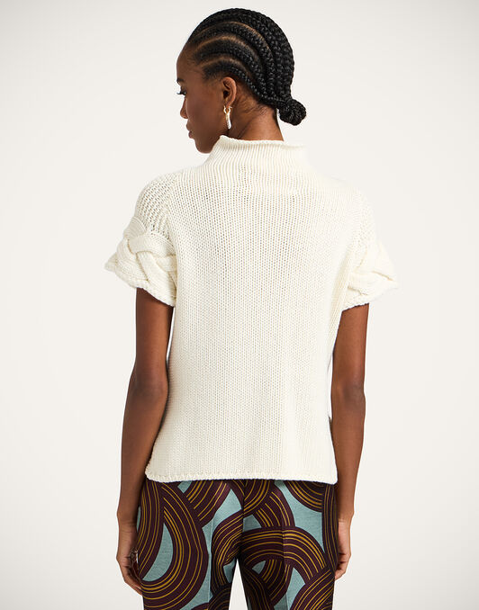 Portrait Top La DoubleJ: Solid Ivory PUL0204KNI120